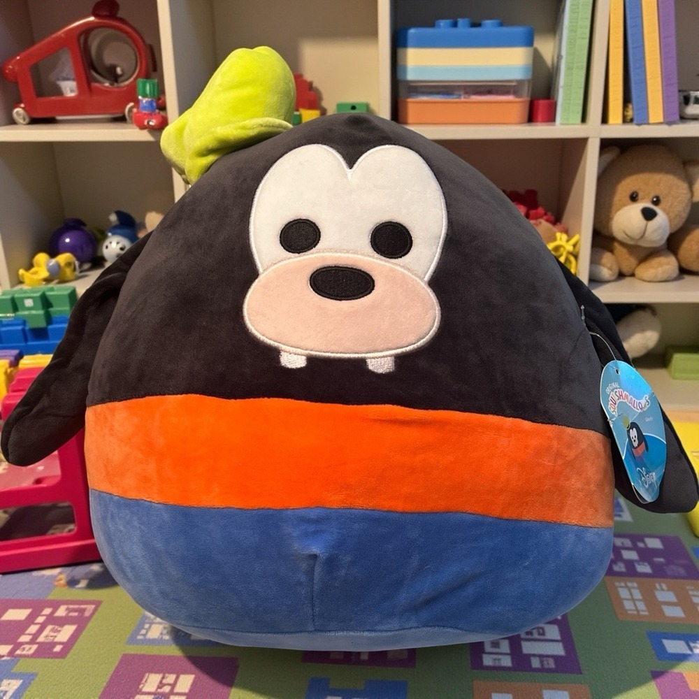 Disney Squishmallows Goofy Plush 12" Kellytoy Tag Tears